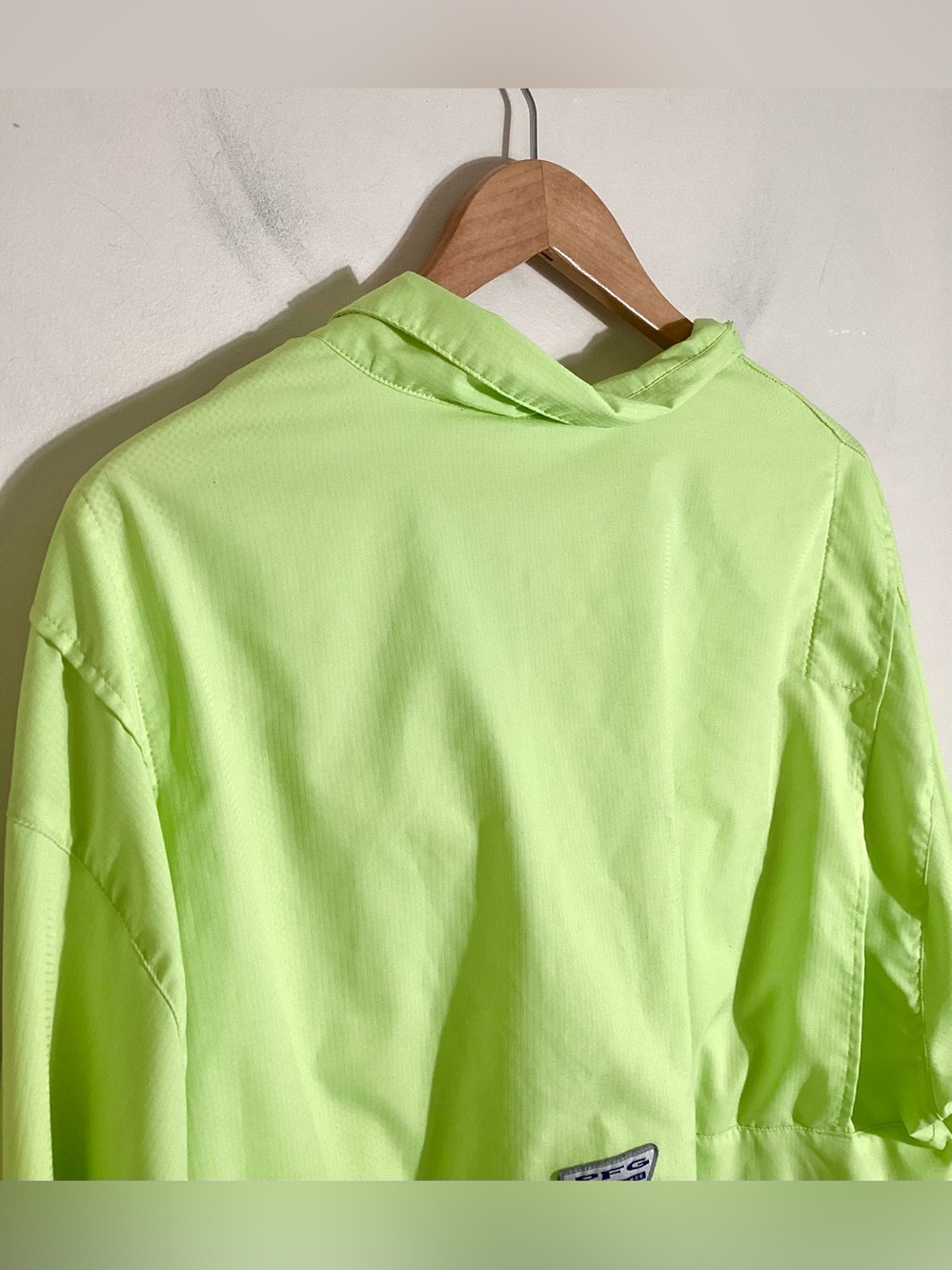 Columbia Omni-Shade Sun Protection Neon Shirt Mens XXL - Picture 4 of 12